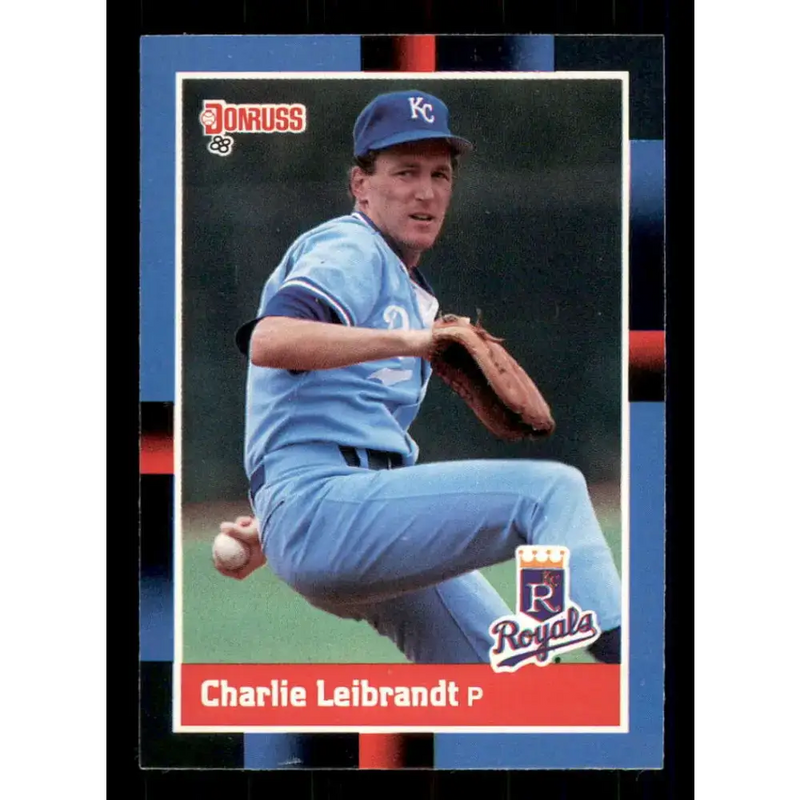 1988 Donruss #157 Charlie Leibrandt EX Kansas City Royals Baseball Card - Baseball Card Single