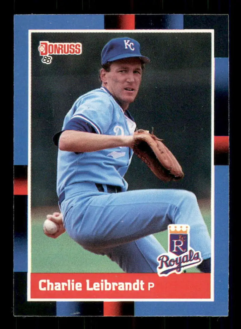 1988 Donruss #157 Charlie Leibrandt NM-MT Kansas City Royals Baseball Card - Baseball Card Single