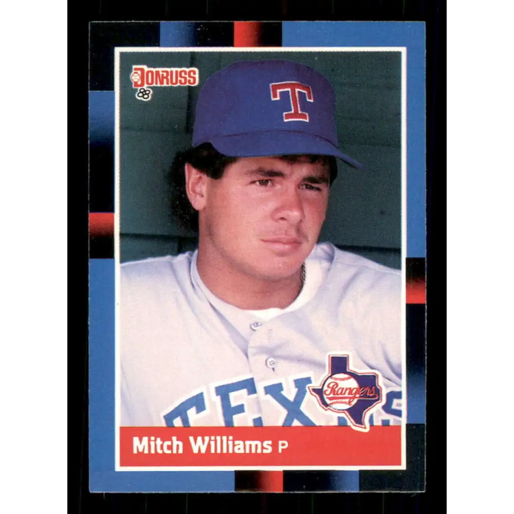 1988 Donruss #161 Mitch Williams EX Texas Rangers Baseball Card Image 1