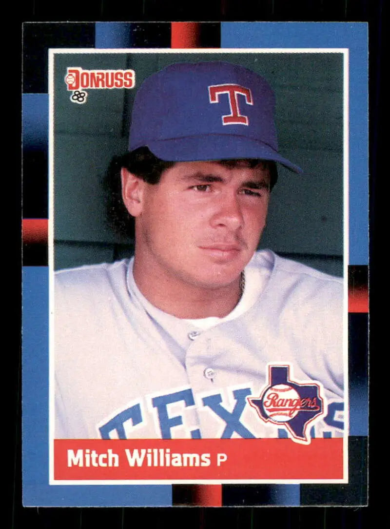 1988 Donruss #161 Mitch Williams NM-MT Texas Rangers Baseball Card - Baseball Card Single