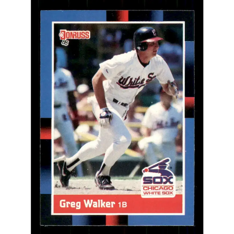 1988 Donruss #162 Greg Walker EX Chicago White Sox Baseball Card - Baseball Card Single