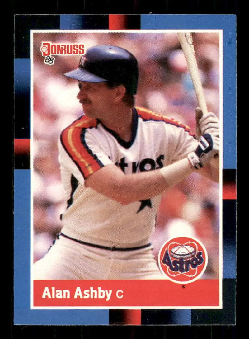 1988 Donruss #163 Alan Ashby NM-MT Houston Astros Baseball Card - Baseball Card Single