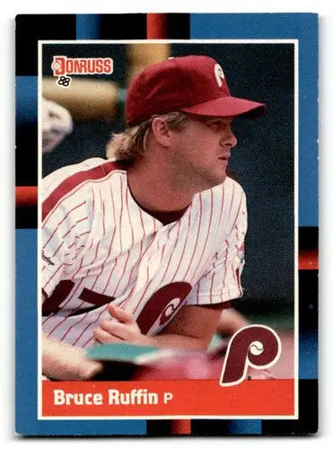 Original gloss 1988 Donruss Bruce Ruffin Philadelphia Phillies baseball card image