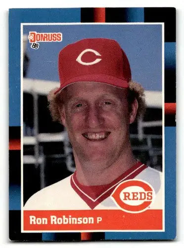 1988 Donruss #166 Ron Robinson Cincinnati Reds Baseball Cards EX/NM ID:55383 - Baseball Card Single