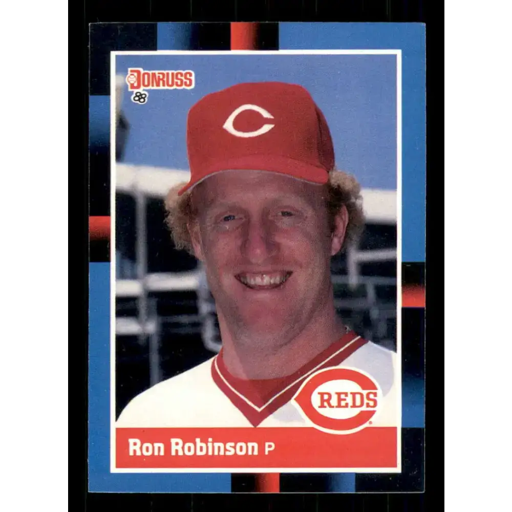 1988 Donruss #166 Ron Robinson EX Cincinnati Reds Baseball Card - Baseball Card Single
