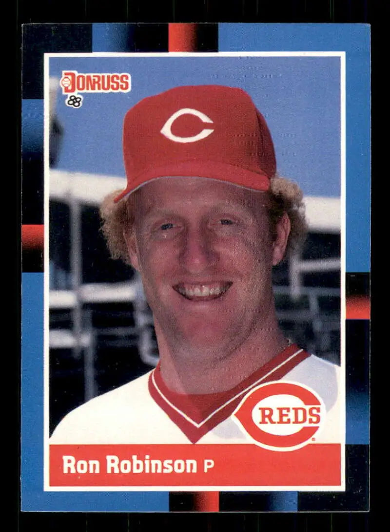1988 Donruss #166 Ron Robinson NM-MT Cincinnati Reds Baseball Card - Baseball Card Single