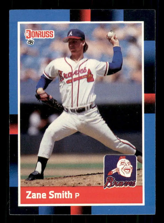 1988 Donruss #167 Zane Smith NM-MT Atlanta Braves Baseball Card - Baseball Card Single