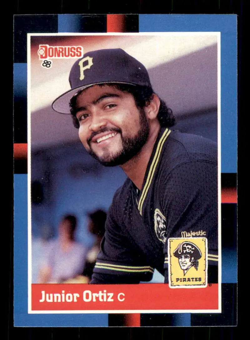 1988 Donruss #168 Junior Ortiz NM-MT Pittsburgh Pirates Baseball Card - Baseball Card Single