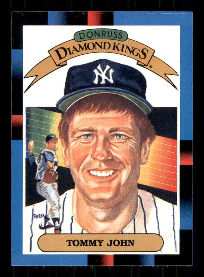 1988 Donruss #17 Tommy John NM-MT New York Yankees Baseball Card - Baseball Card Single