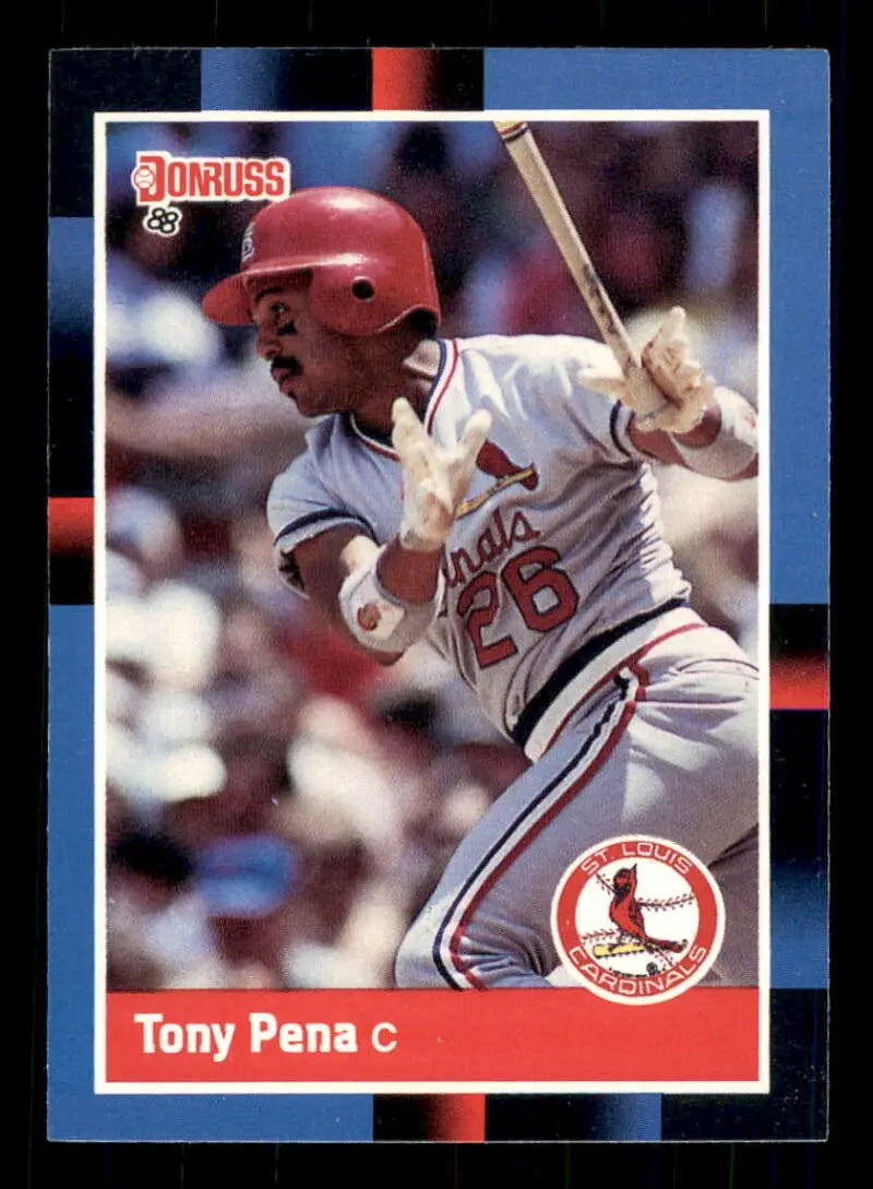 1988 Donruss #170 Tony Pena NM-MT St. Louis Cardinals Baseball Card - Baseball Card Single