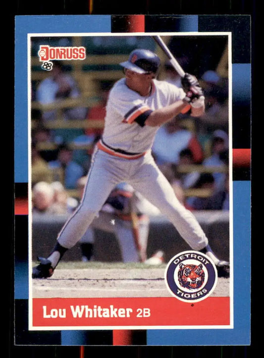 1988 Donruss #173 Lou Whitaker NM-MT Detroit Tigers Baseball Card - Baseball Card Single
