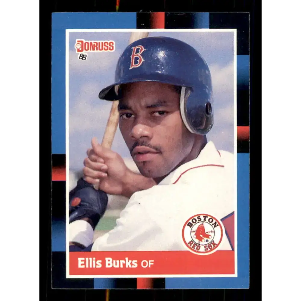 1988 Donruss #174 Ellis Burks EX RC Rookie Boston Red Sox Baseball Card - Baseball Card Single
