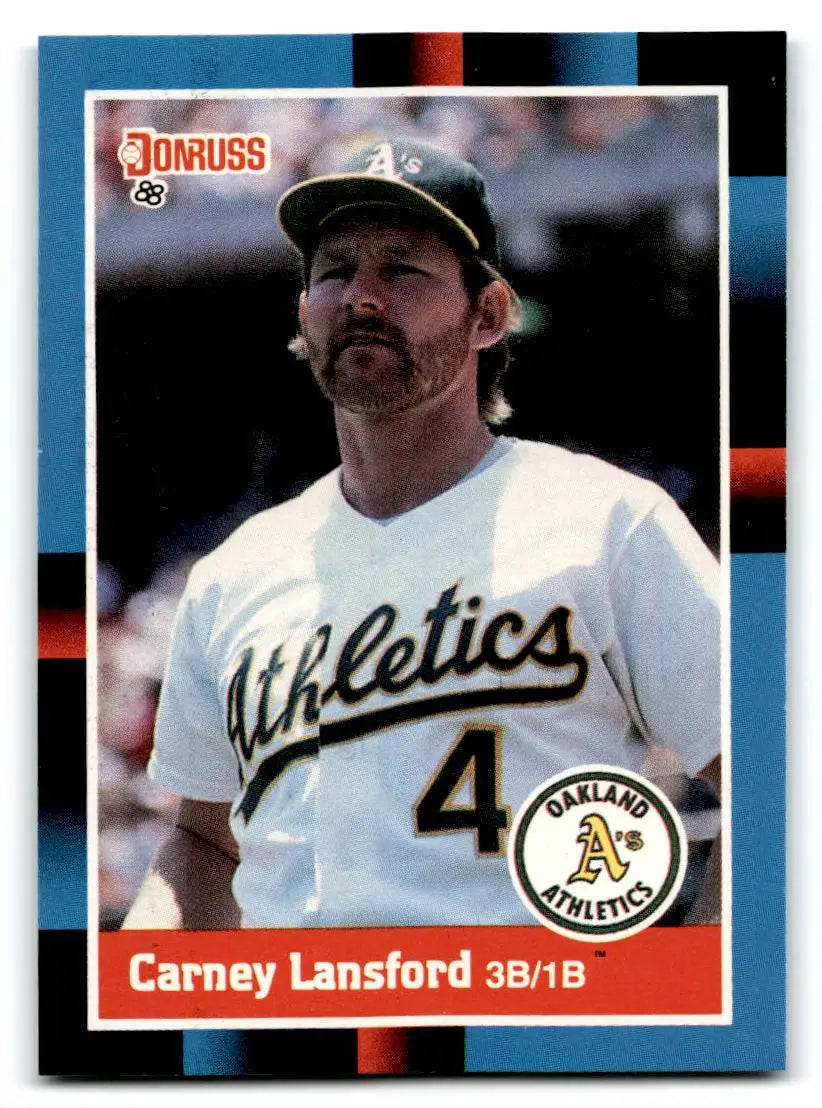 1988 Donruss #178 Carney Lansford - Baseball Card Single