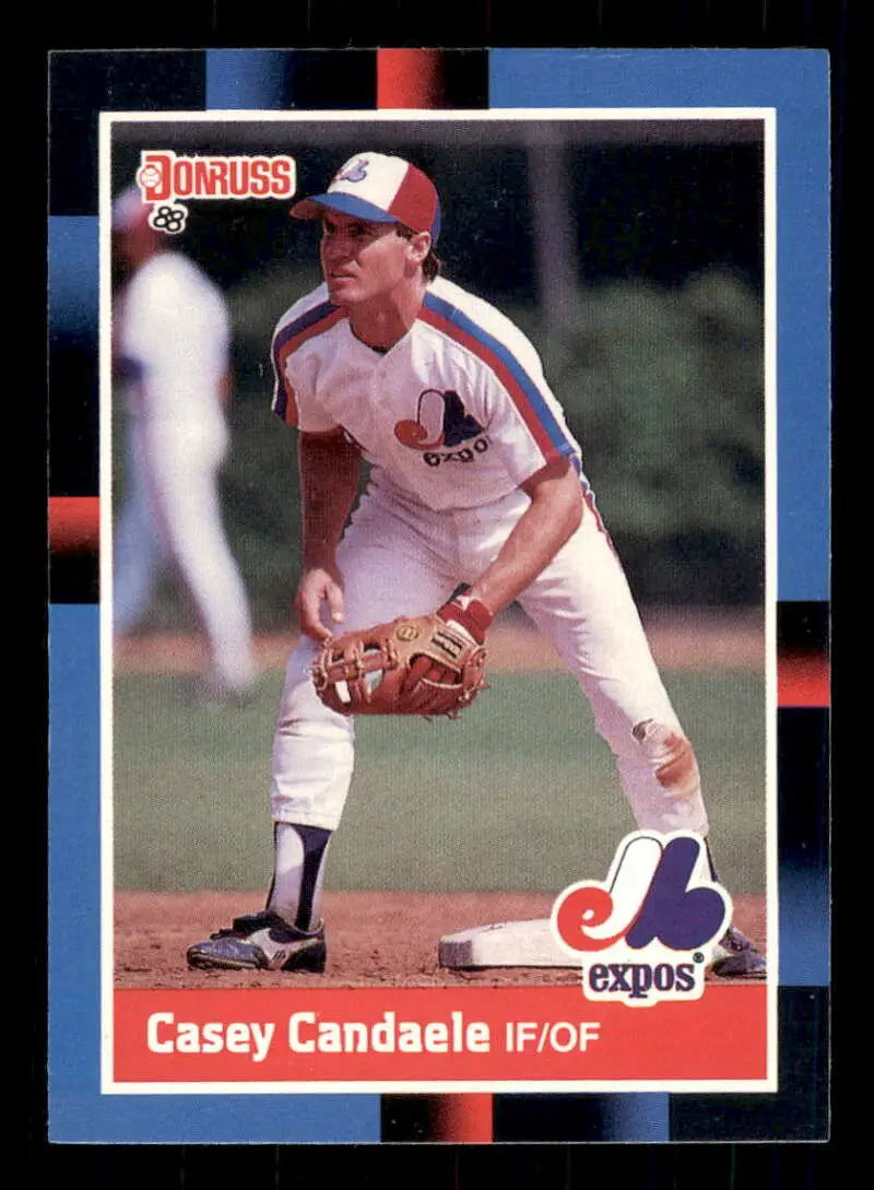 1988 Donruss #179 Casey Candaele NM-MT Montreal Expos Baseball Card - Baseball Card Single