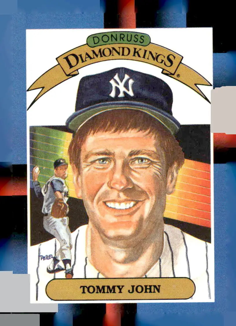 Vintage baseball card featuring Tommy John 17b Tommy John from 1988 Donruss collection