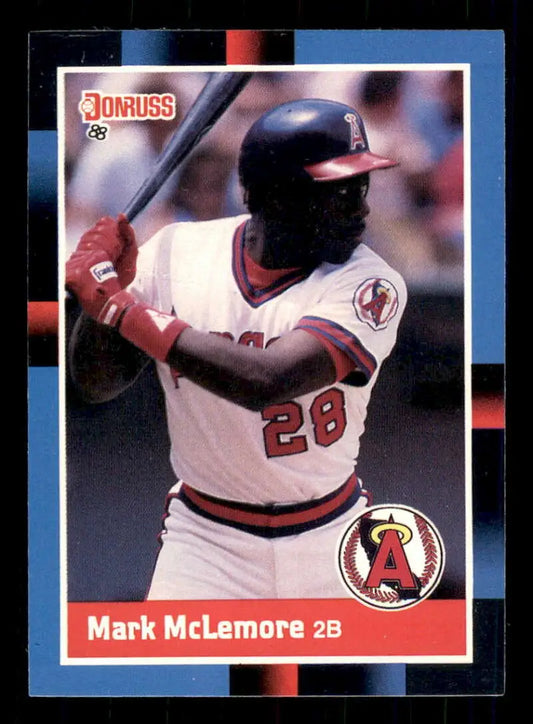 1988 Donruss #181 Mark McLemore NM-MT California Angels Baseball Card - Baseball Card Single