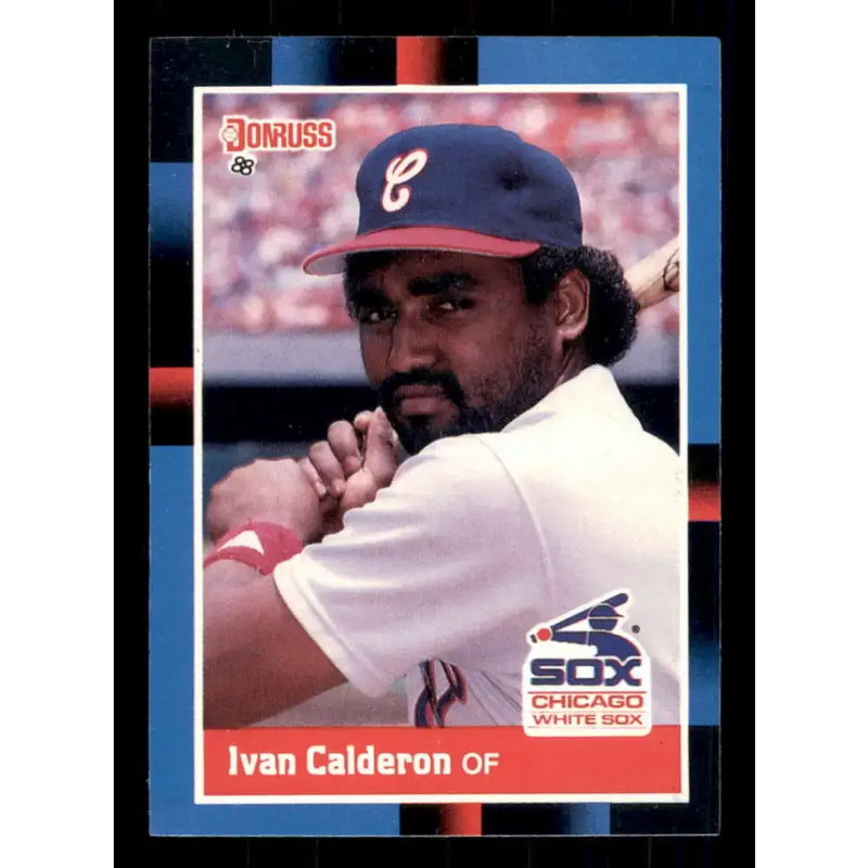 1988 Donruss #182 Ivan Calderon EX Chicago White Sox Baseball Card - Baseball Card Single