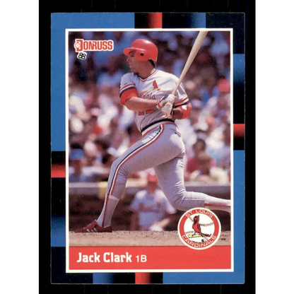 1988 Donruss #183 Jack Clark EX St. Louis Cardinals Baseball Card Image 1