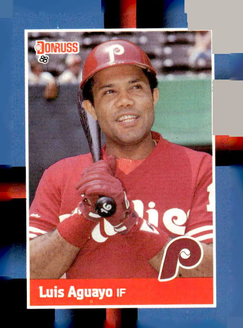1988 Donruss Luis Aguayo card 185c Philadelphia Phillies player memorabilia