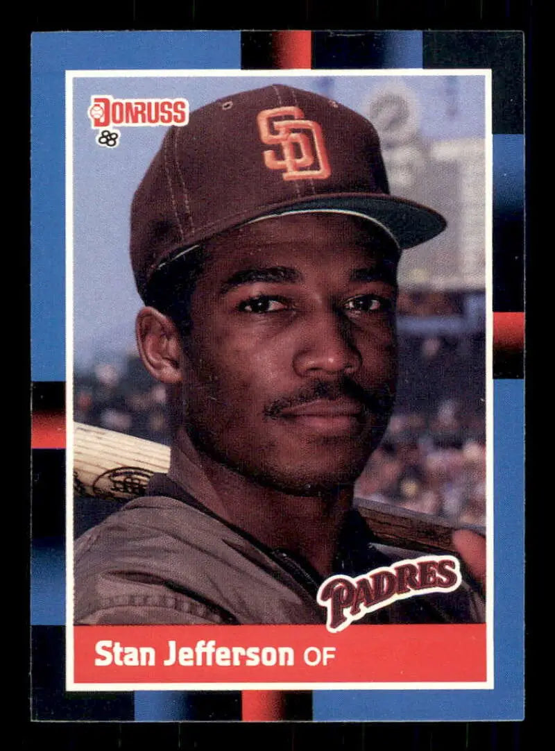 1988 Donruss #187 Stan Jefferson NM-MT San Diego Padres Baseball Card - Baseball Card Single