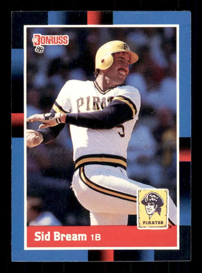 1988 Donruss #188 Sid Bream NM-MT Pittsburgh Pirates Baseball Card - Baseball Card Single