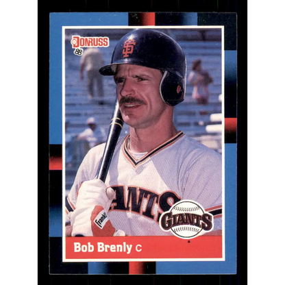 1988 Donruss #189 Bob Brenly EX San Francisco Giants Baseball Card Image 1