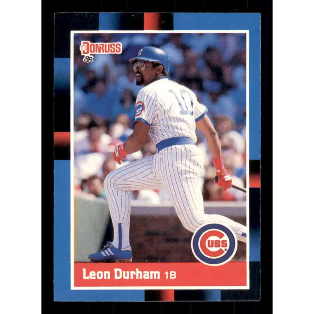1988 Donruss #191 Leon Durham EX Chicago Cubs Baseball Card Image 1