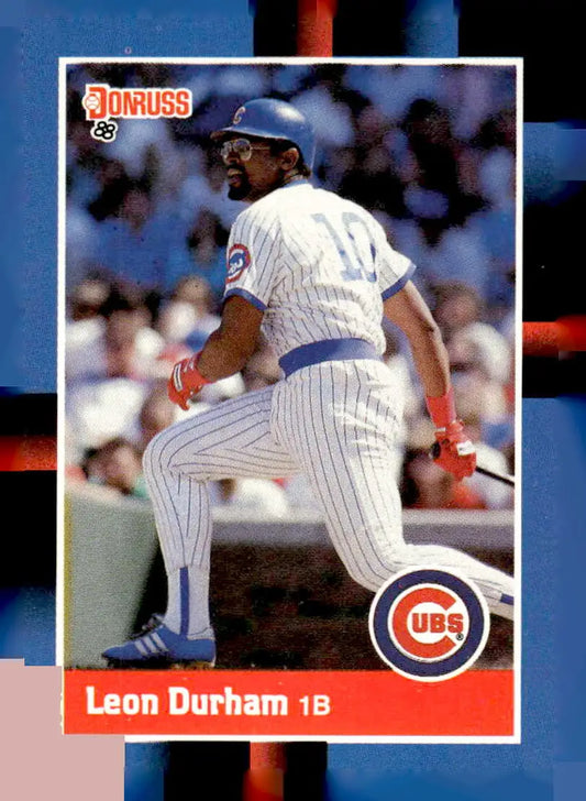 Vintage 1988 Donruss Leon Durham baseball card 191b Leon Durham collectible image