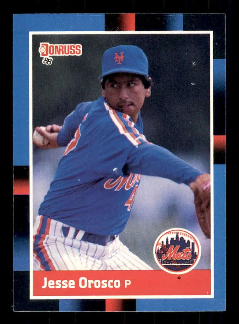 1988 Donruss #192 Jesse Orosco NM-MT New York Mets Baseball Card - Baseball Card Single