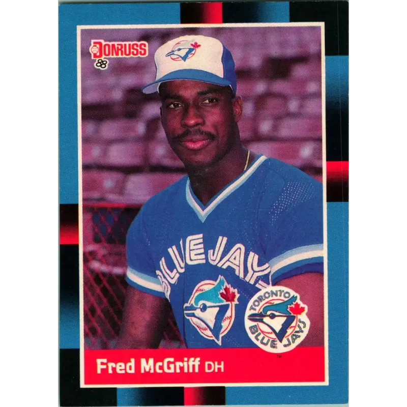 1988 Donruss #195 Fred McGriff EX Toronto Blue Jays Baseball Card - Baseball Card Single