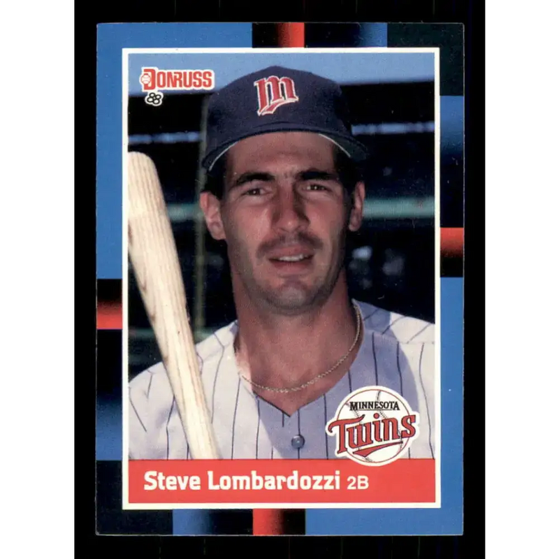 1988 Donruss #196 Steve Lombardozzi EX Minnesota Twins Baseball Card - Baseball Card Single