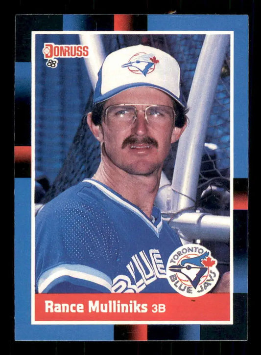 1988 Donruss #197 Rance Mulliniks NM-MT Toronto Blue Jays Baseball Card - Baseball Card Single