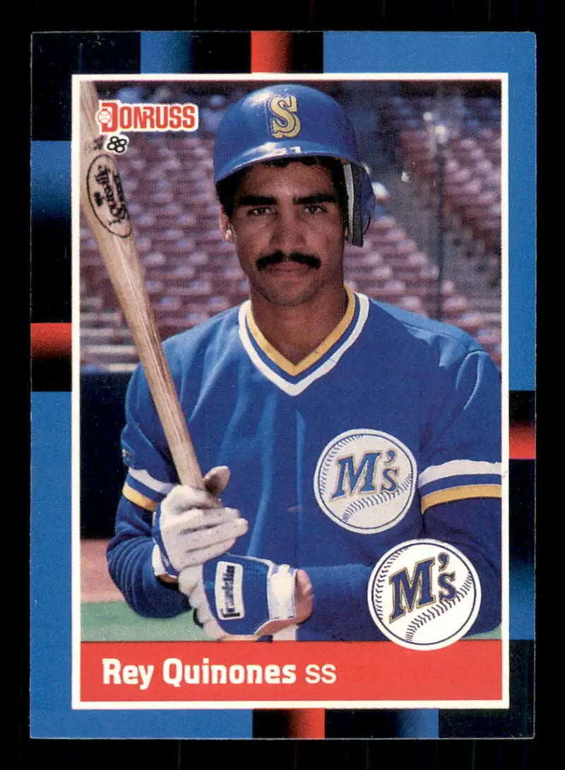 1988 Donruss #198 Rey Quinones NM-MT Seattle Mariners Baseball Card - Baseball Card Single
