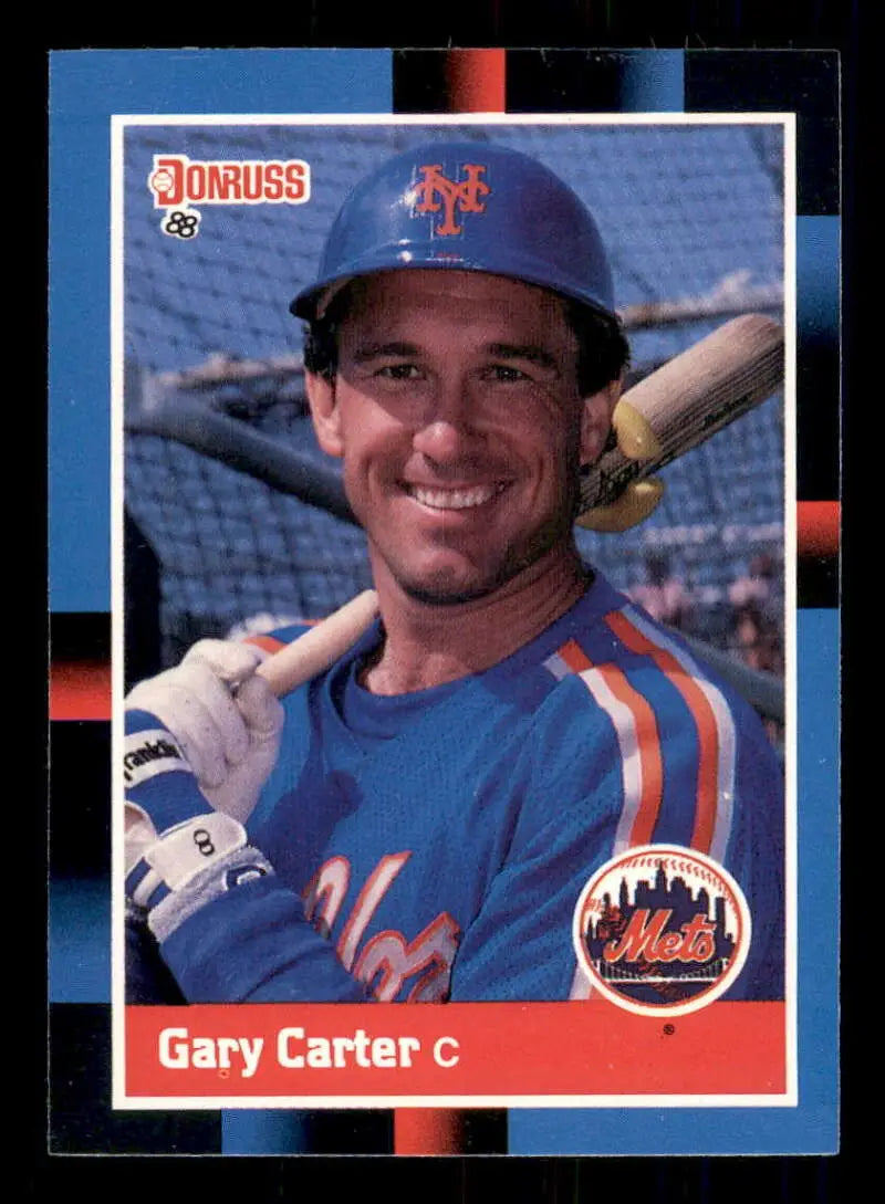 1988 Donruss #199 Gary Carter NM-MT New York Mets Baseball Card - Baseball Card Single