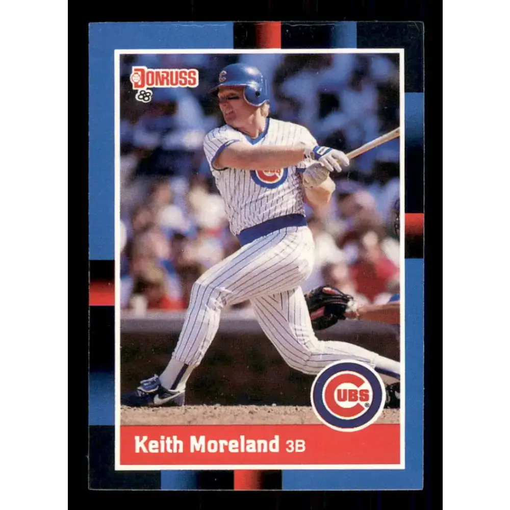 1988 Donruss #201 Keith Moreland EX Chicago Cubs Baseball Card - Baseball Card Single