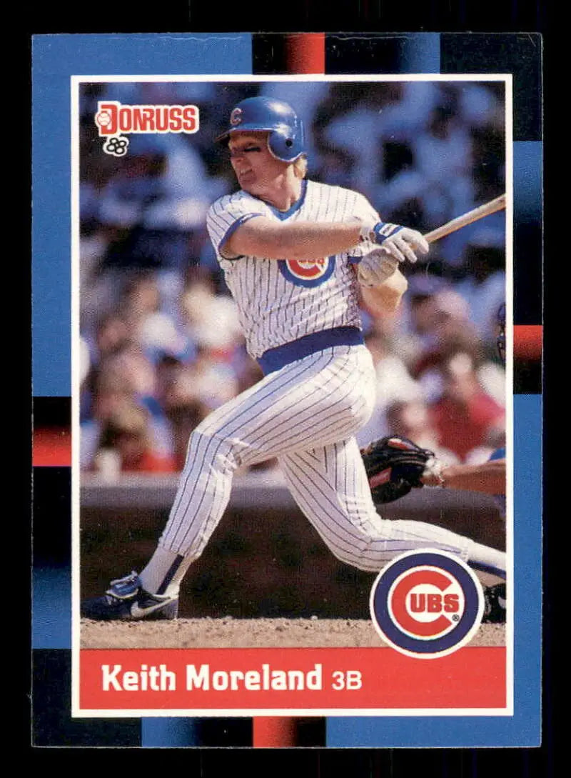 1988 Donruss #201 Keith Moreland NM-MT Chicago Cubs Baseball Card - Baseball Card Single