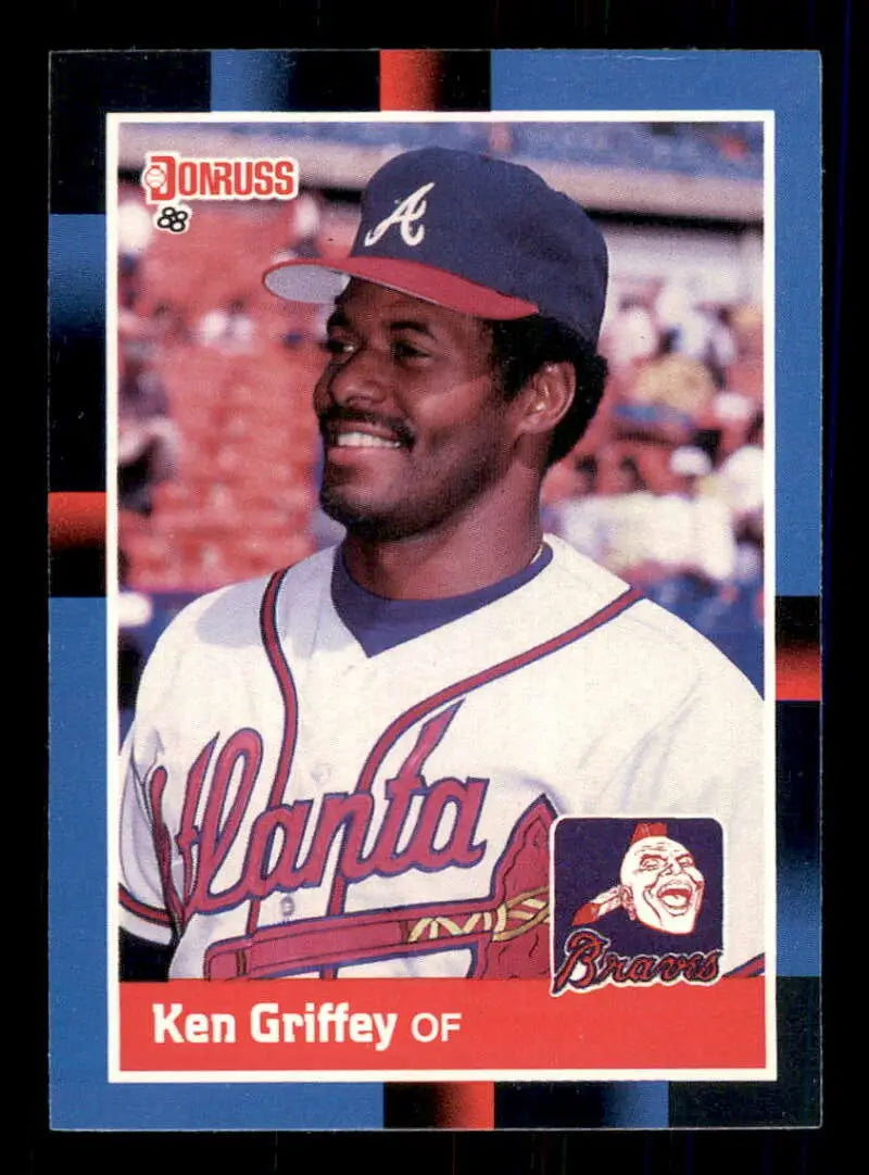 1988 Donruss #202 Ken Griffey Sr. NM-MT Atlanta Braves Baseball Card - Baseball Card Single