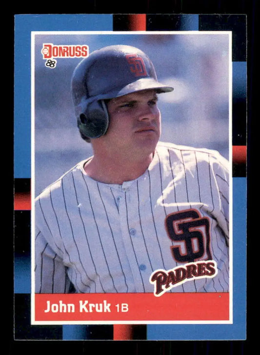 1988 Donruss #205 John Kruk NM-MT San Diego Padres Baseball Card - Baseball Card Single