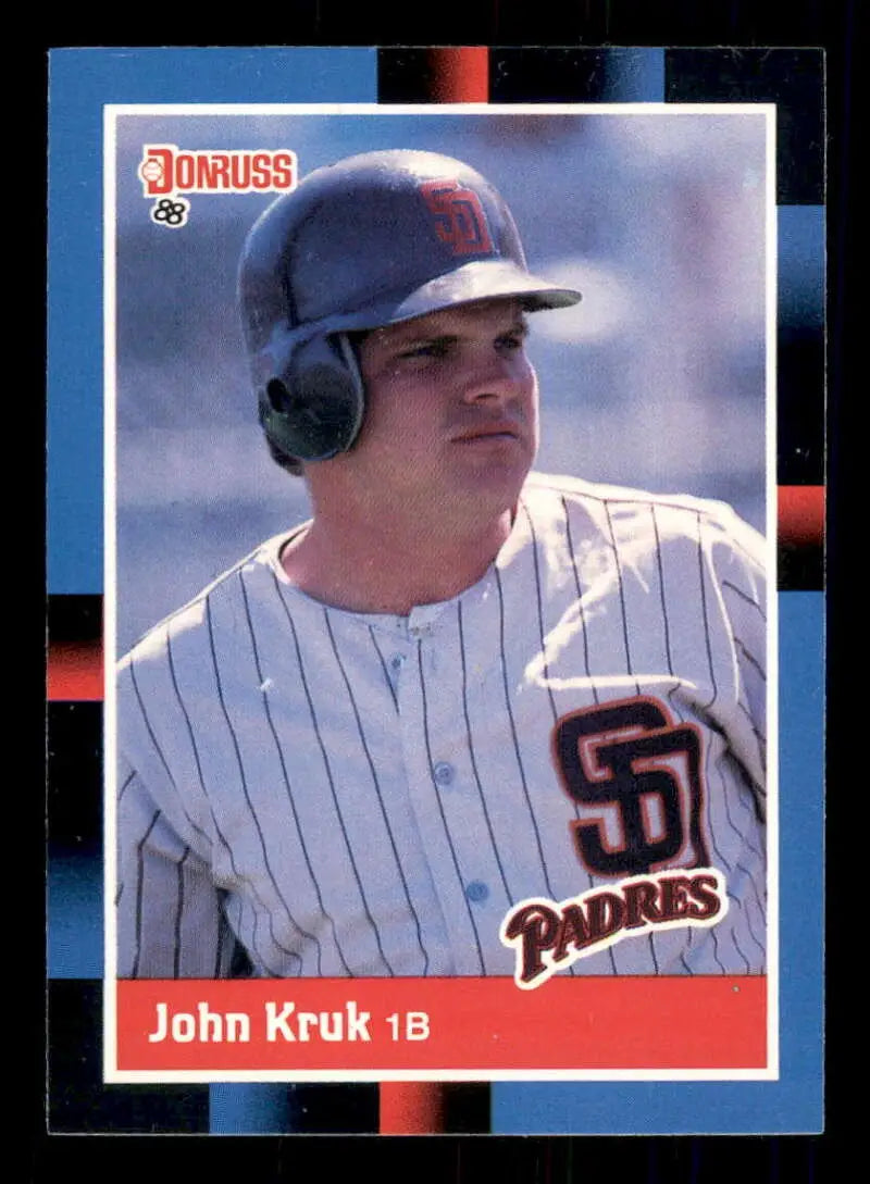 1988 Donruss #205 John Kruk NM-MT San Diego Padres Baseball Card - Baseball Card Single