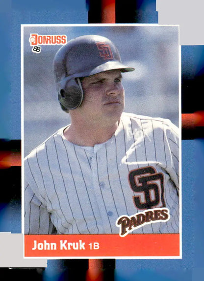 1988 Donruss baseball card of John Kruk 205b John Kruk collectible product