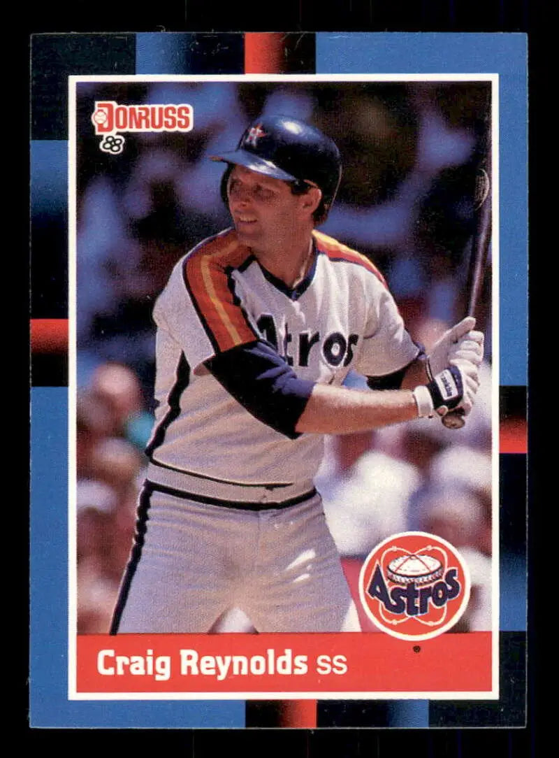 1988 Donruss #209 Craig Reynolds NM-MT Houston Astros Baseball Card - Baseball Card Single