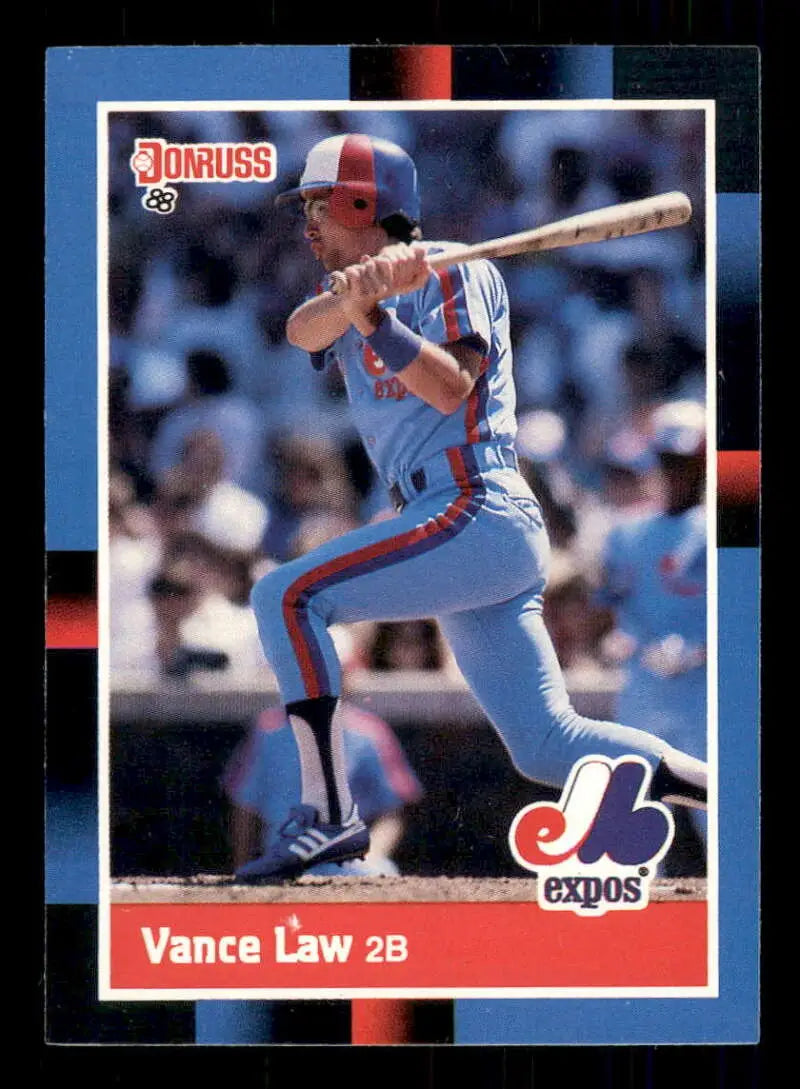 1988 Donruss #212 Vance Law NM-MT Montreal Expos Baseball Card - Baseball Card Single