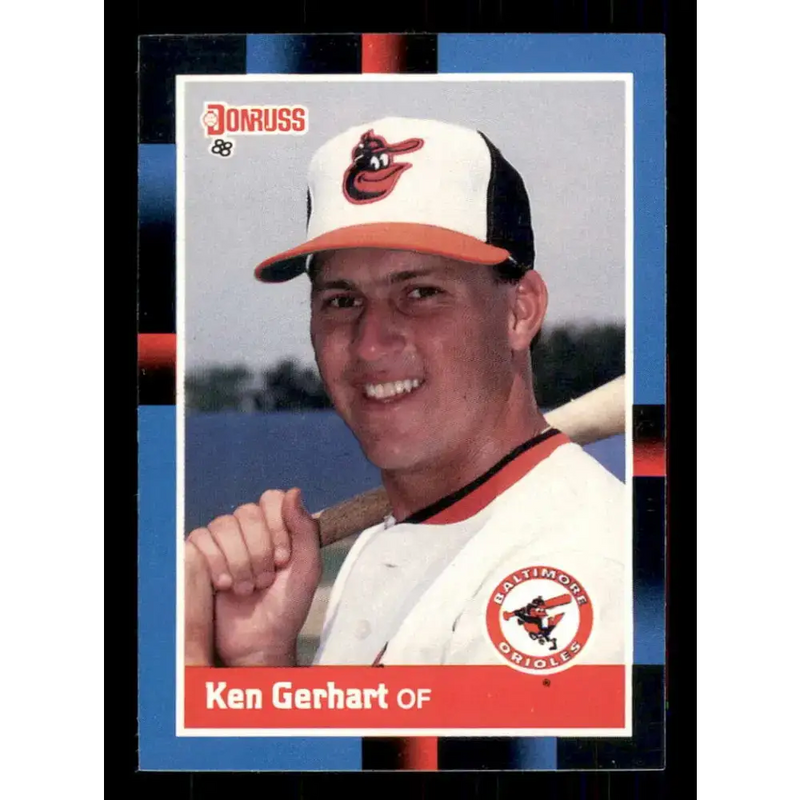 1988 Donruss #213 Ken Gerhart EX Baltimore Orioles Baseball Card - Baseball Card Single