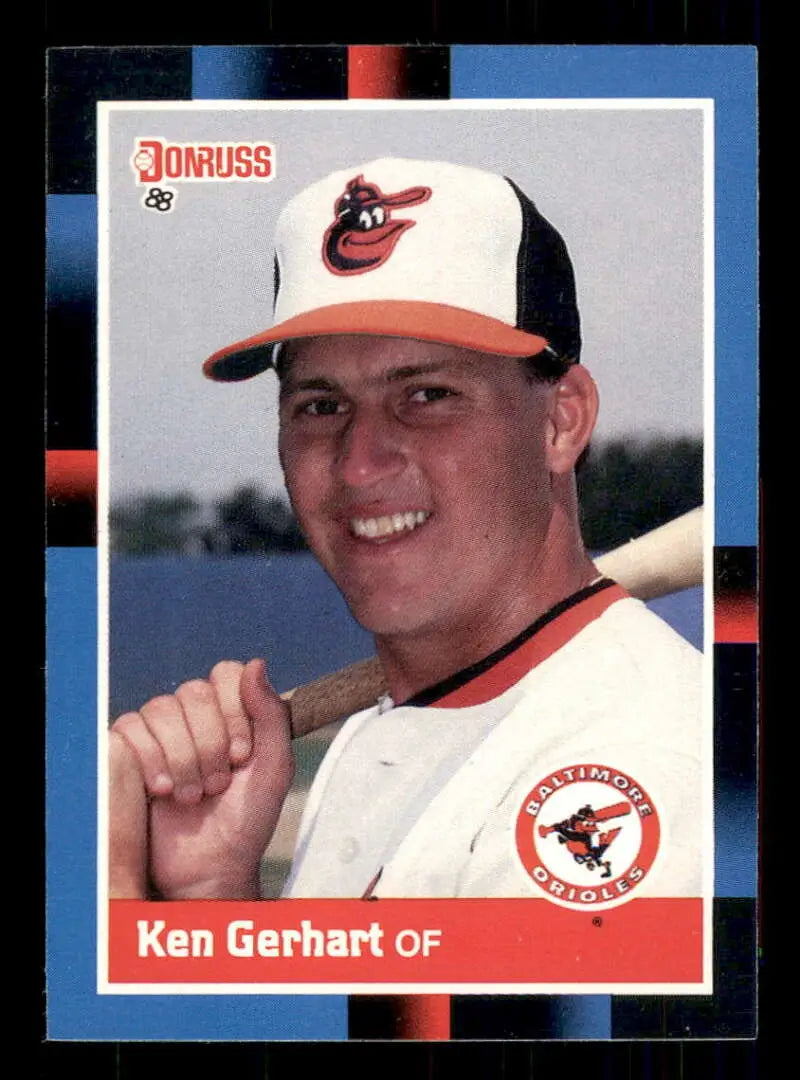 1988 Donruss #213 Ken Gerhart NM-MT Baltimore Orioles Baseball Card - Baseball Card Single