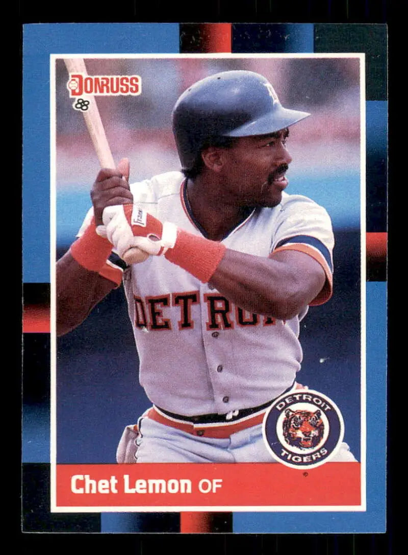 1988 Donruss #215 Chet Lemon NM-MT Detroit Tigers Baseball Card - Baseball Card Single