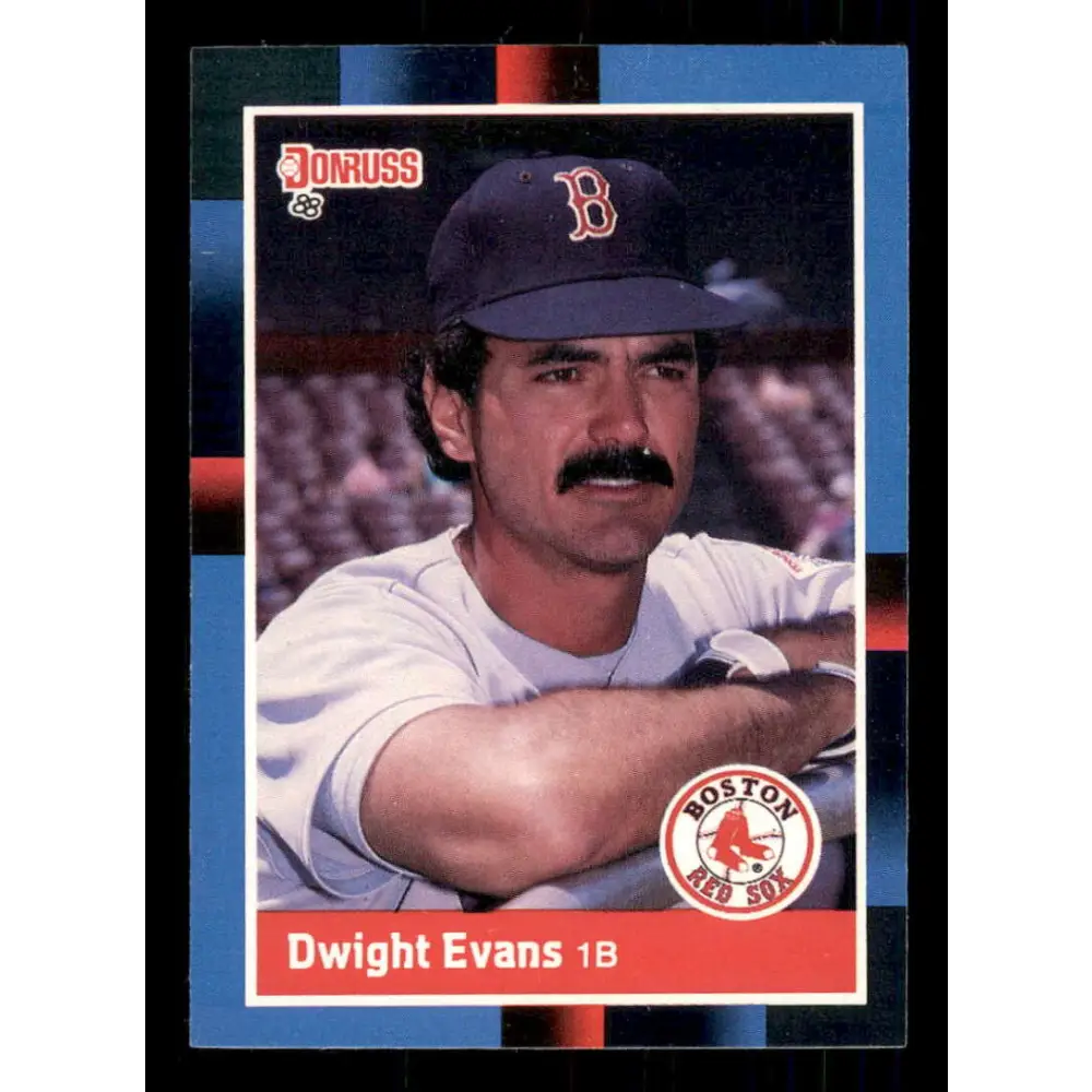 1988 Donruss #216 Dwight Evans EX Boston Red Sox Baseball Card Image 1
