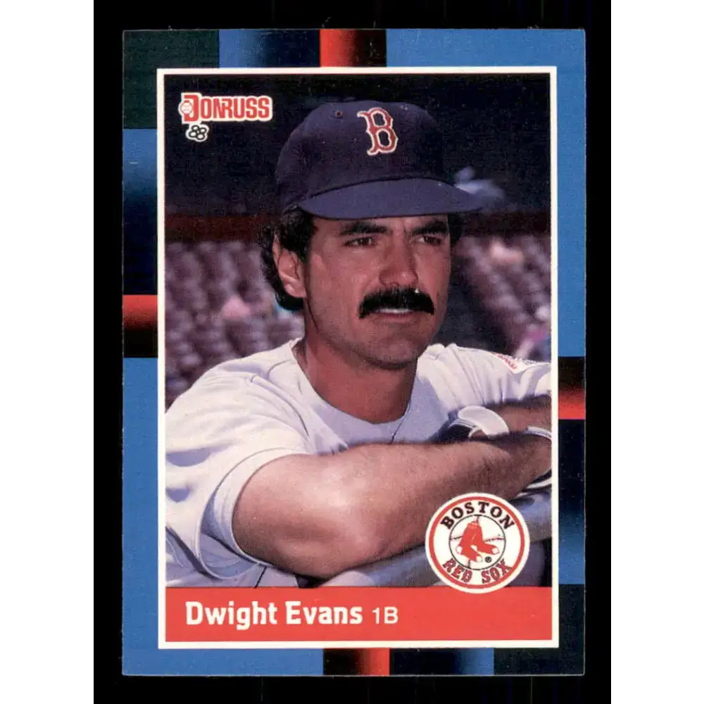 1988 Donruss #216 Dwight Evans EX Boston Red Sox Baseball Card - Baseball Card Single