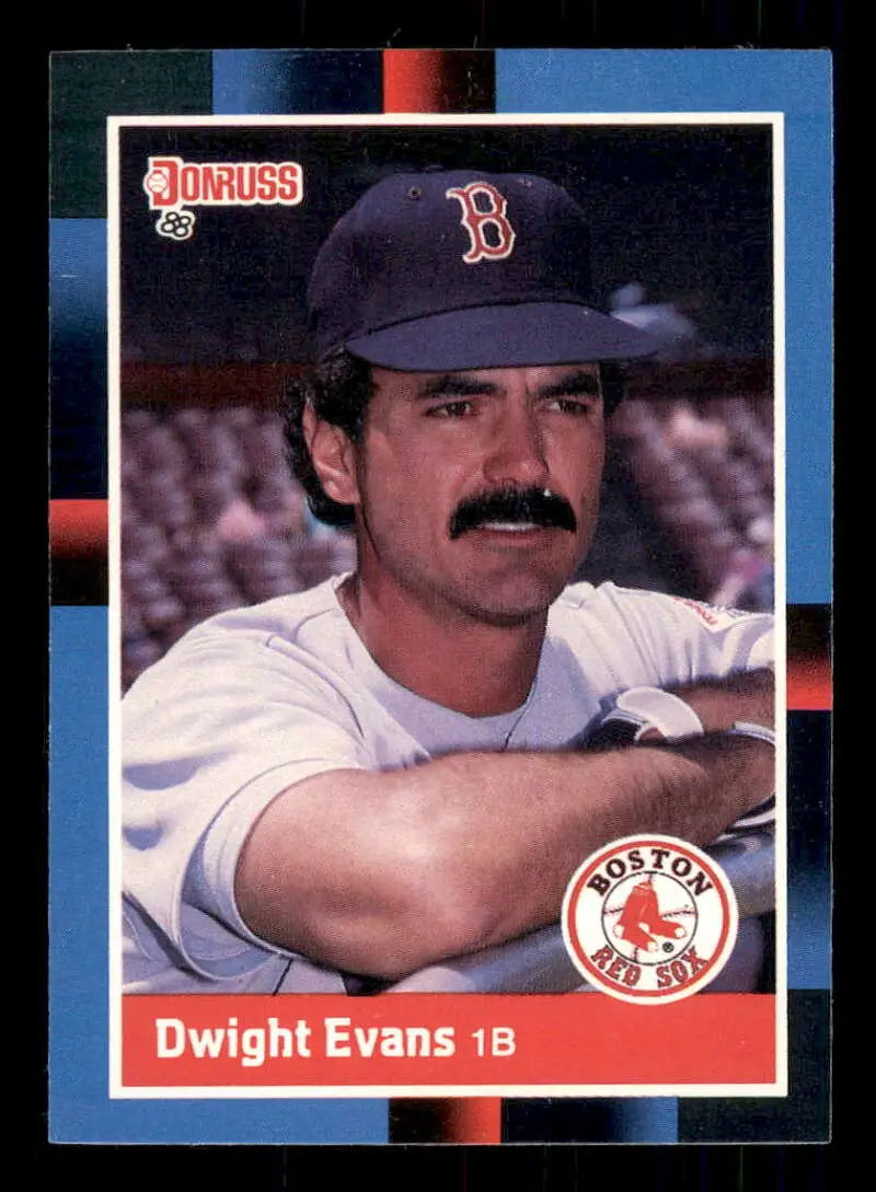 1988 Donruss #216 Dwight Evans NM-MT Boston Red Sox Baseball Card - Baseball Card Single