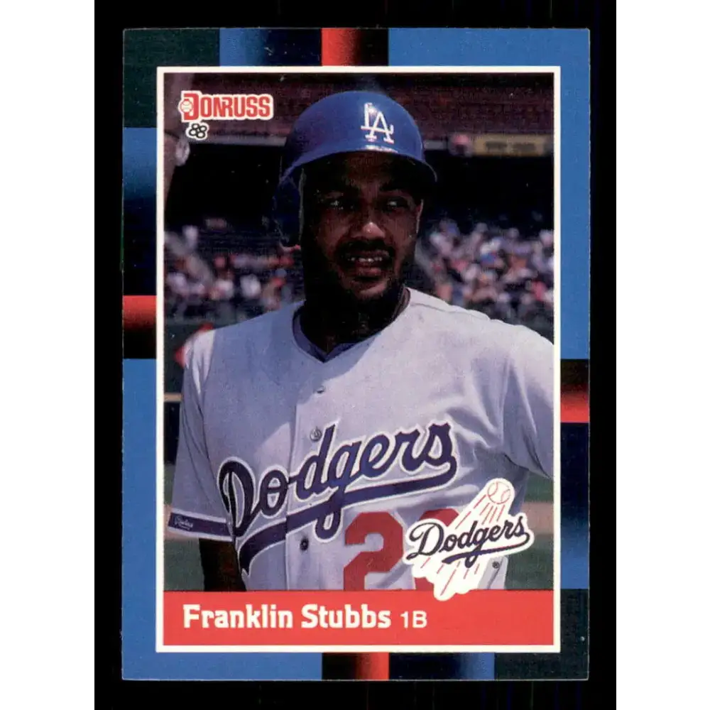1988 Donruss #218 Franklin Stubbs EX Los Angeles Dodgers Baseball Card - Baseball Card Single