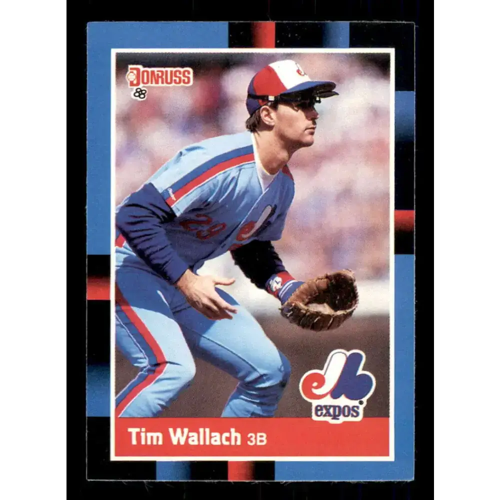 1988 Donruss #222 Tim Wallach EX Montreal Expos Baseball Card - Baseball Card Single